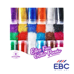 Glitter Powder Set of 12 Multicolours 10gm each